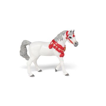 Papo Horses Cheval arabe blanc en tenue de parade 51568