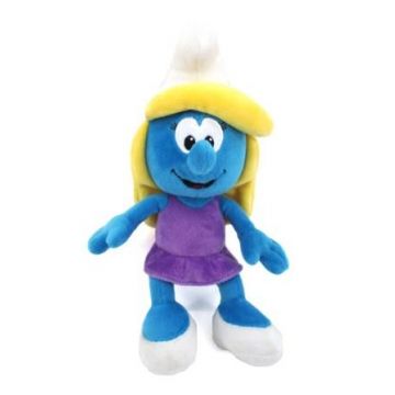 Peluche Schtroumpfette avec robe violette - 20 cm 702009