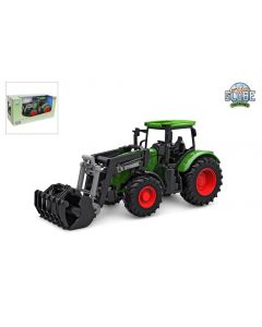 Kids Globe Farming Tracteur avec chargeur frontal vert 27 cm 540472