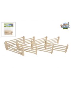 Kids Globe Farming Houten hekken 6stuks 1:32  610667